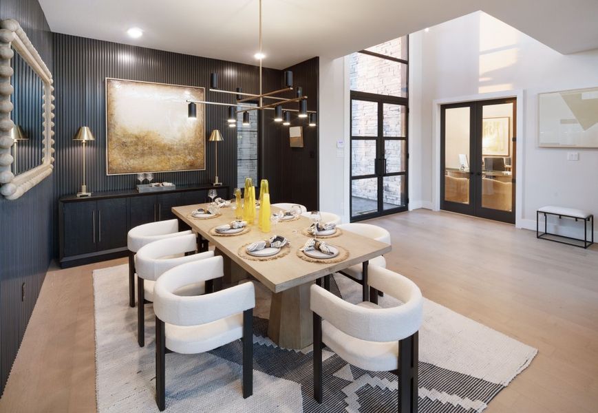 Furnished interior in a model home at Harvest Green in Richmond (Image 10).
