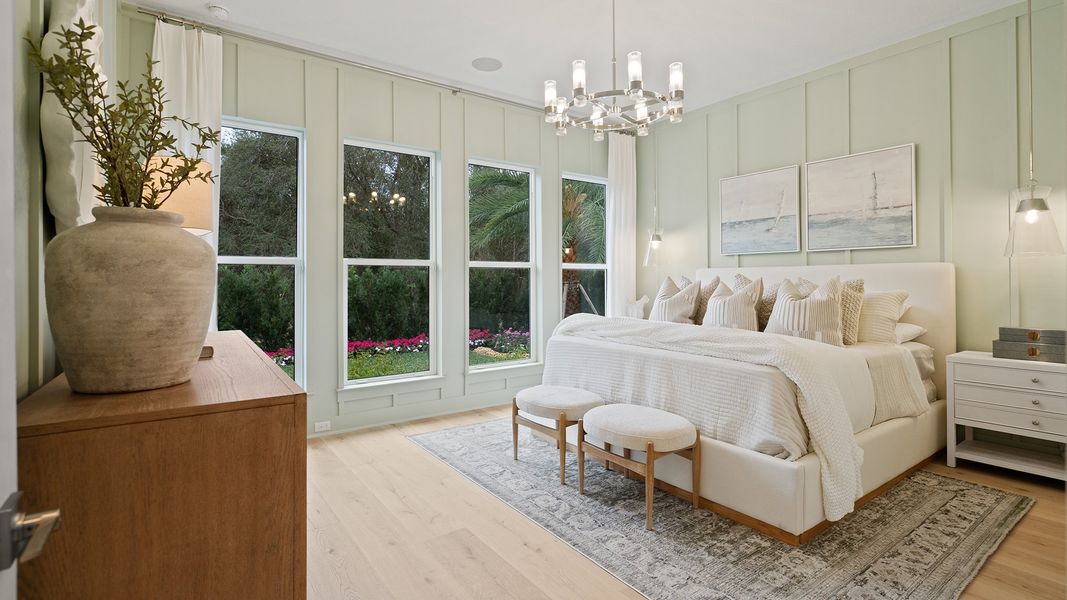 Furnished interior in a model home at Turnleaf 60' in Punta Gorda (Image 14).