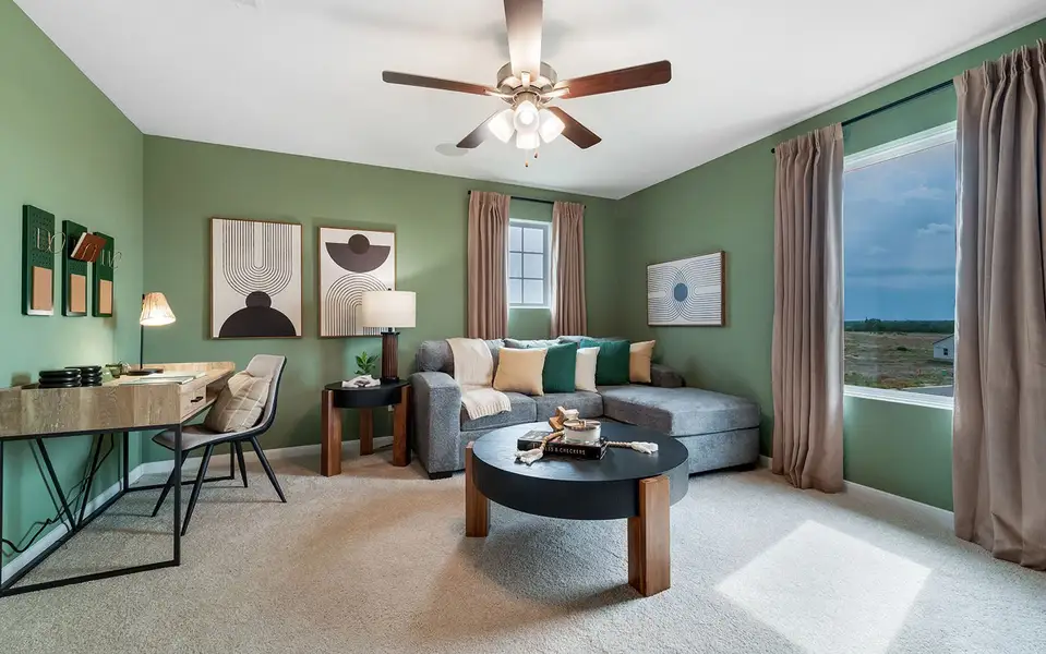 Furnished interior in a model home at Garden Grove in San Antonio (Image 24). Furnished interior in a model home at Garden Grove in San Antonio (Image 24).