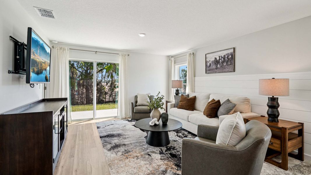 Furnished interior in a model home at Derby Creek in Ocala (Image 9). Furnished interior in a model home at Derby Creek in Ocala (Image 9).