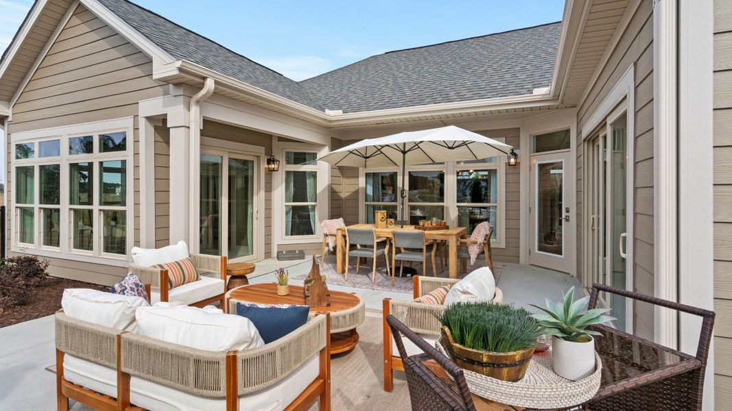 Exterior details of a home in Courtyards by Carrell, Ocean Isle Beach (Image 5).
