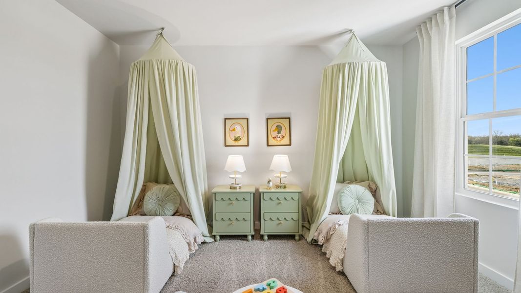 Furnished interior in a model home at Reserve at Hickory Ridge in Columbia (Image 114).