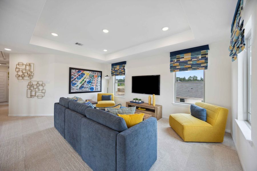 Furnished interior in a model home at Roman Forest in New Caney (Image 17).