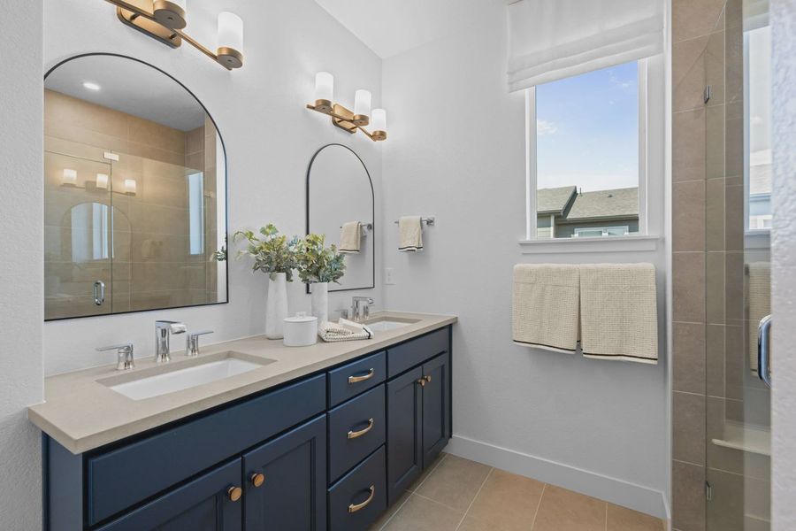 Furnished interior in a model home at Westminster Station in Westminster (Image 24). Furnished interior in a model home at Westminster Station in Westminster (Image 24).