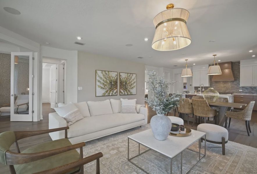 Furnished interior in a model home at Rye Ranch in Parrish (Image 7).