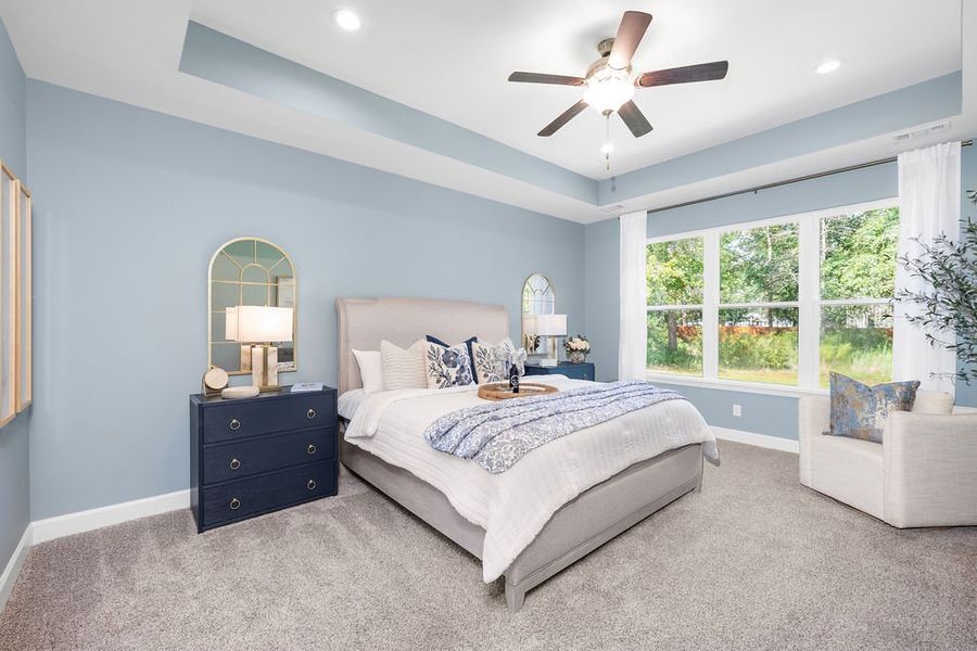 Furnished interior in a model home at Ramsey Landing in Rincon (Image 17).