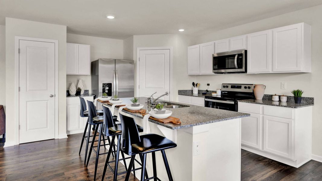 Furnished interior in a model home at Bayview at Harbor Crest in Ooltewah (Image 9).