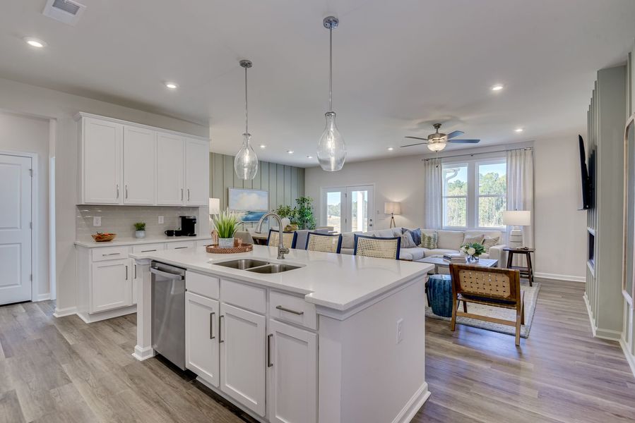 Furnished interior in a model home at Boykin Hills in Chapin (Image 5).