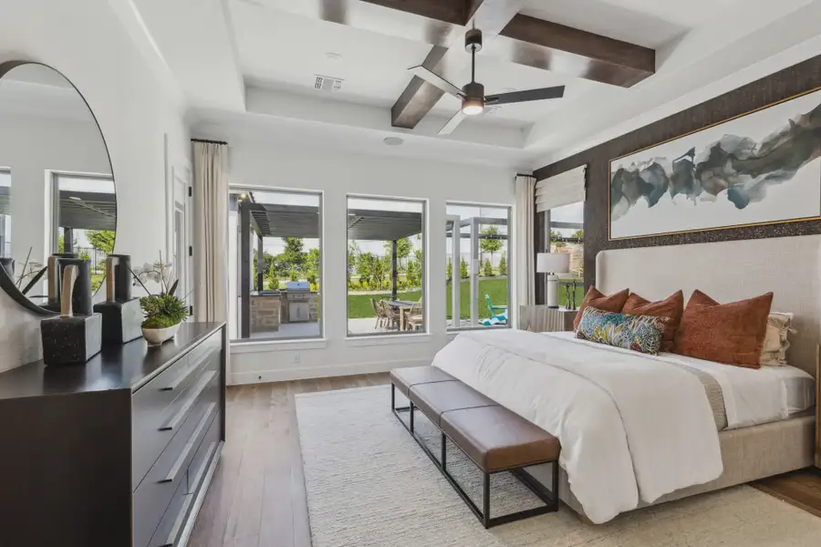 Furnished interior in a model home at The Vines in Haslet (Image 9).