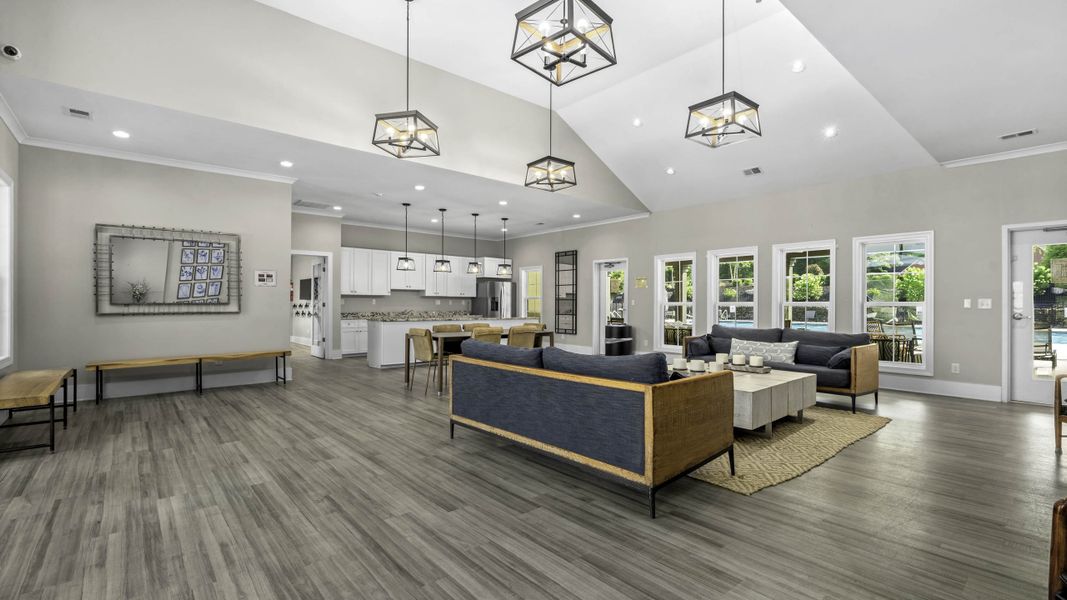 Furnished interior in a model home at Cambridge Park in Mebane (Image 6).