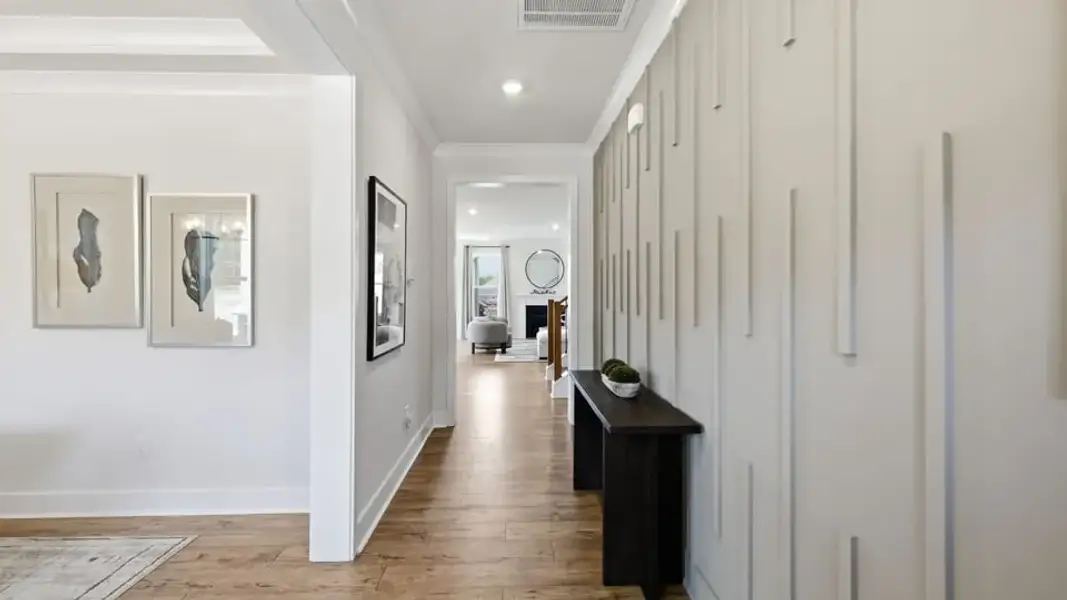 Furnished interior in a model home at Spring Ridge Reserve in Anderson (Image 6).