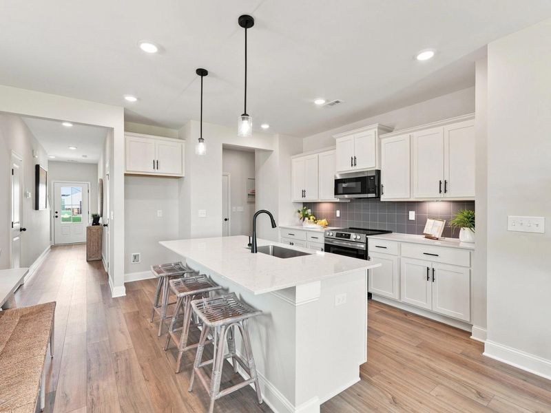 Furnished interior in a model home at Bailey Park in Fayetteville (Image 9).