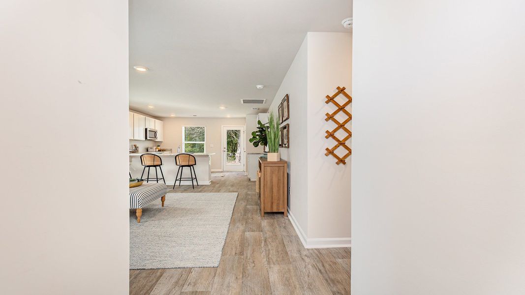Furnished interior in a model home at Silver Oaks in Ocean Isle Beach (Image 2).