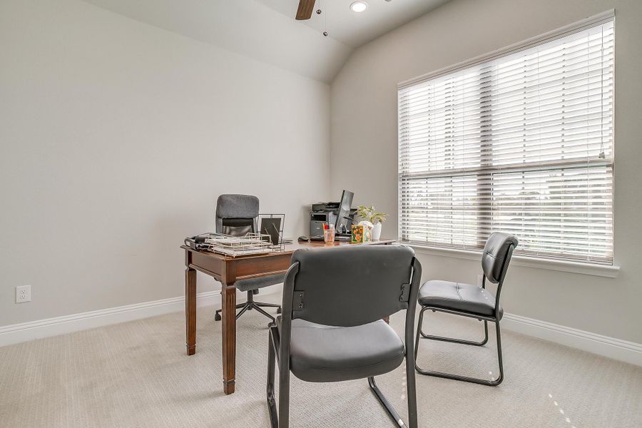 Furnished interior in a model home at Creekview Farms in Greenville (Image 42).