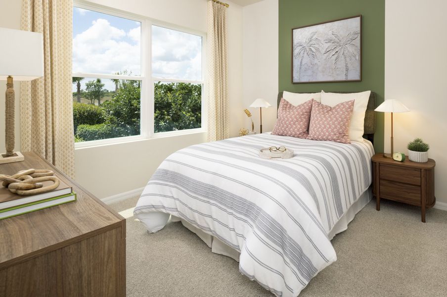 Furnished interior in a model home at Waterset Bungalow Series in Apollo Beach (Image 32).