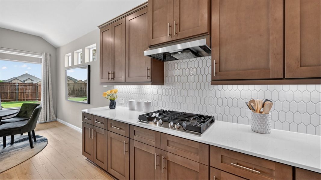 Furnished interior in a model home at Lakeview Pointe in Grand Prairie (Image 23).