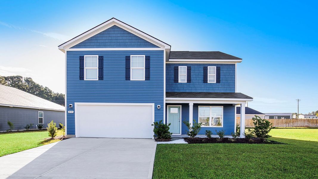 Front exterior of a home in the Heritage Crossing community, located in Conway, SC (Image 6).