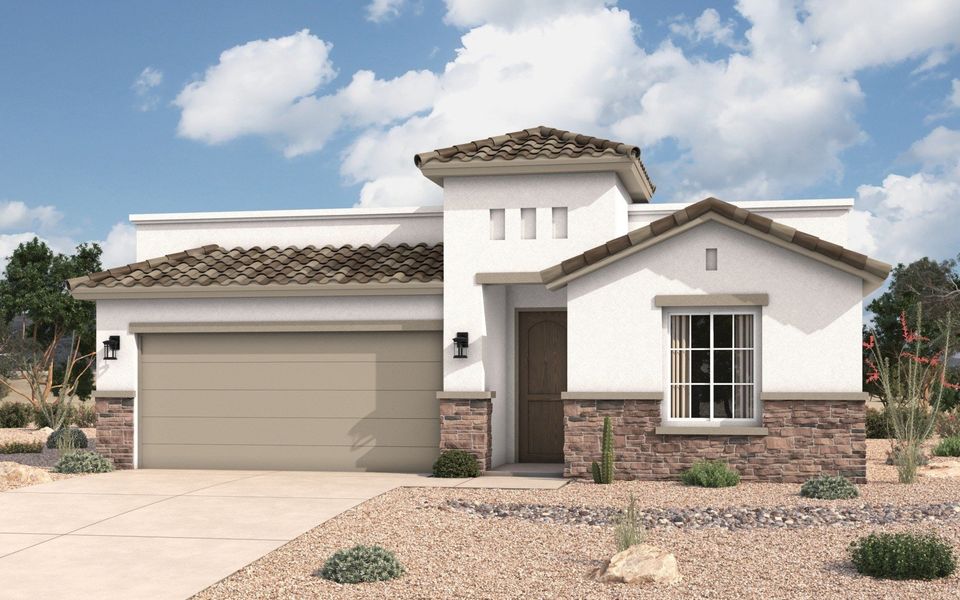 Front exterior of a home in the Verdancia community, located in El Paso, TX (Image 7).