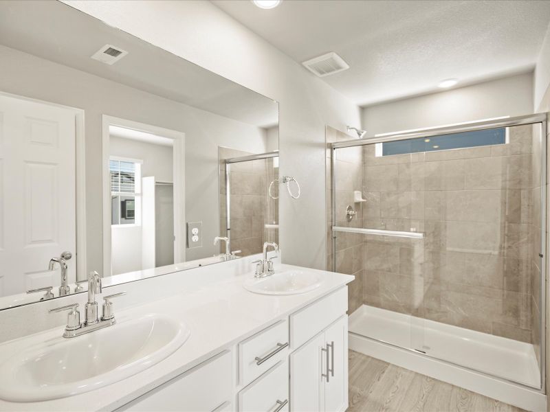 The Keystone floorplan interior image taken at a Meritage Homes community in Aurora, CO. The Keystone floorplan interior image taken at a Meritage Homes community in Aurora, CO.