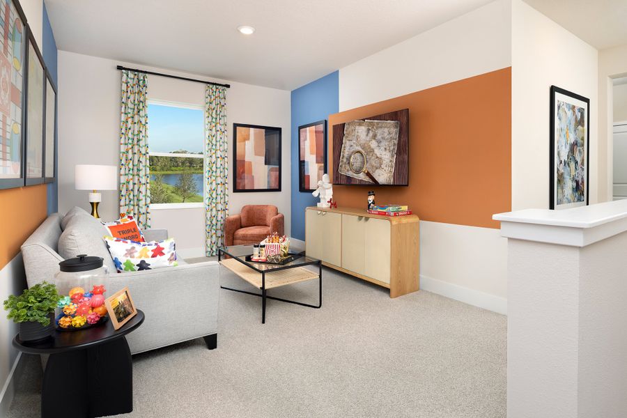 Furnished interior in a model home at North River Ranch – Garden Series in Parrish (Image 32).