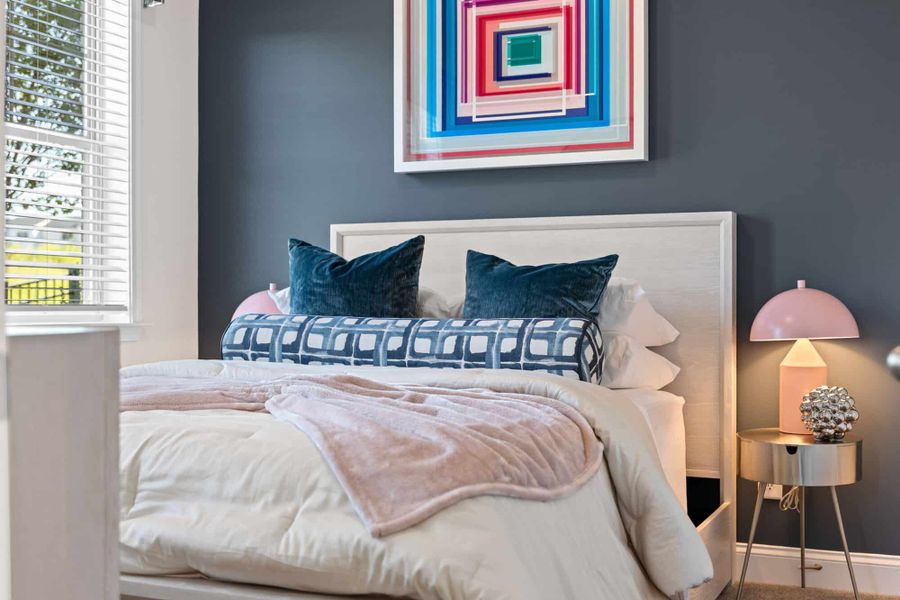 Furnished interior in a model home at Towns at Enclave in Lawrenceville (Image 7). Furnished interior in a model home at Towns at Enclave in Lawrenceville (Image 7).