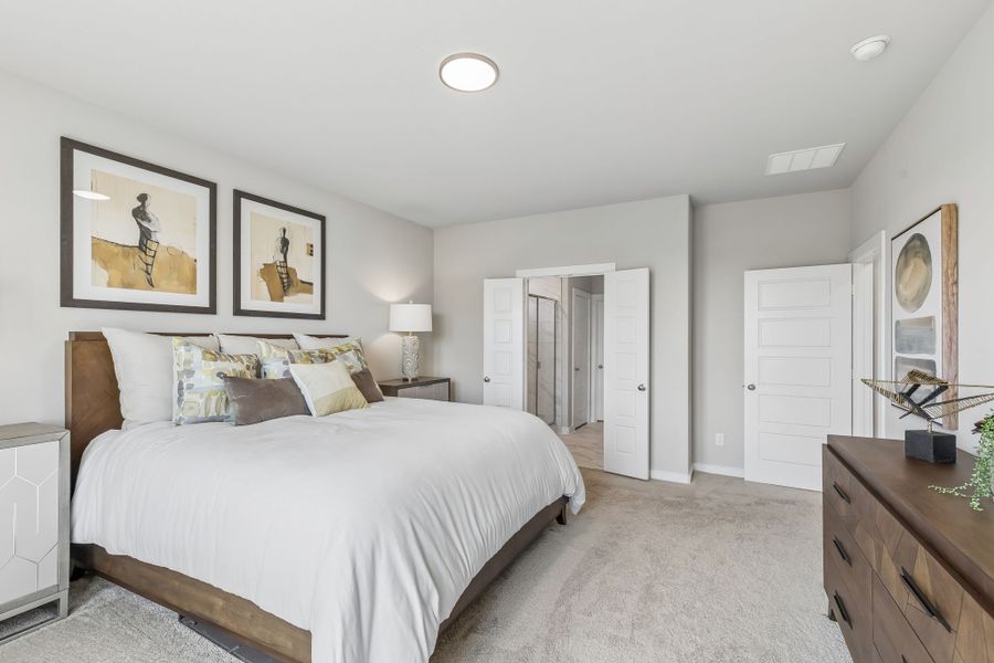 Furnished interior in a model home at Ventana in Fort Worth (Image 22).