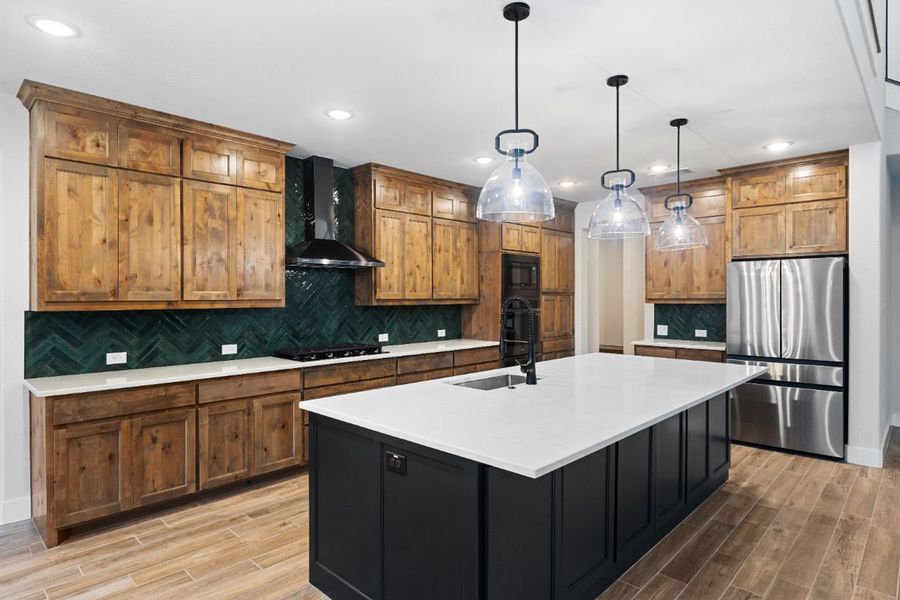 Furnished interior in a model home at Lola Creek Ranch in Boyd (Image 54).