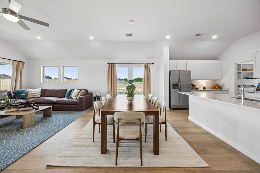 Dining Area in the Diamond Model Home by Trophy Signature Homes
