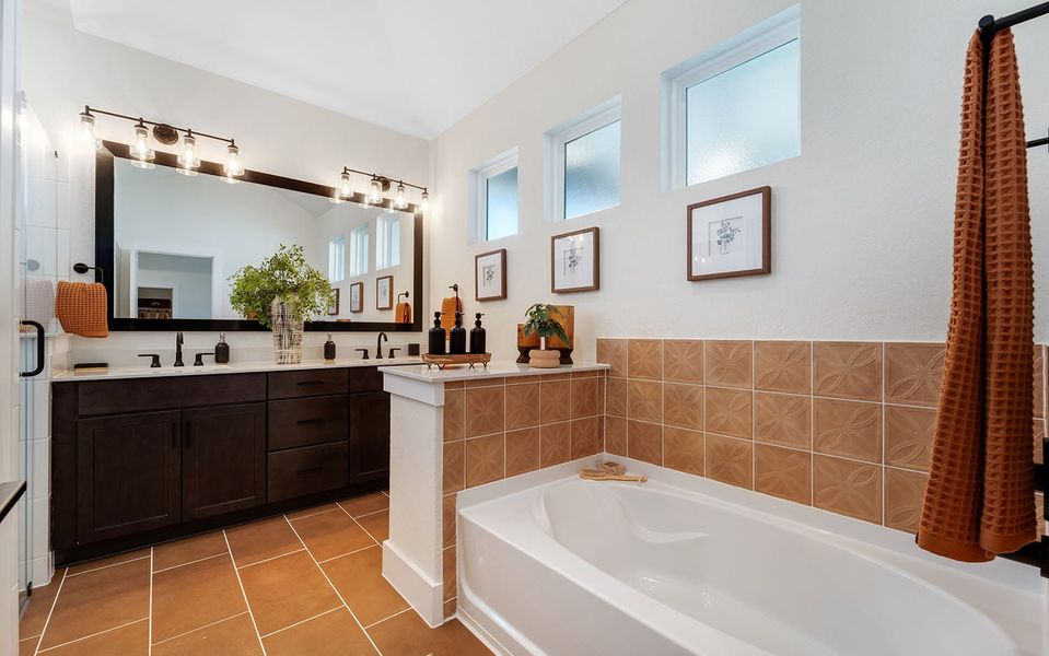 Furnished interior in a model home at The Woodlands at Medina Hills in Mico (Image 20). Furnished interior in a model home at The Woodlands at Medina Hills in Mico (Image 20).