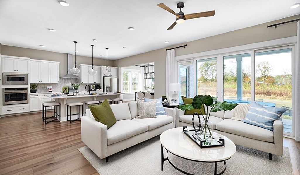 Furnished interior in a model home at The Ridge at Carter's Station in Columbia (Image 9).