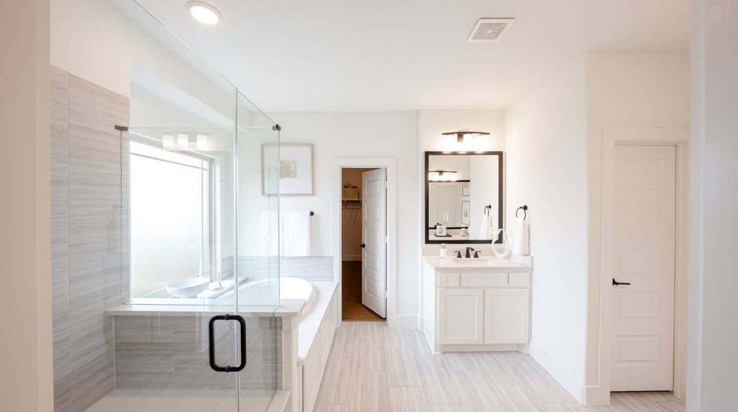 Furnished interior in a model home at Birdsong in Mansfield (Image 13).