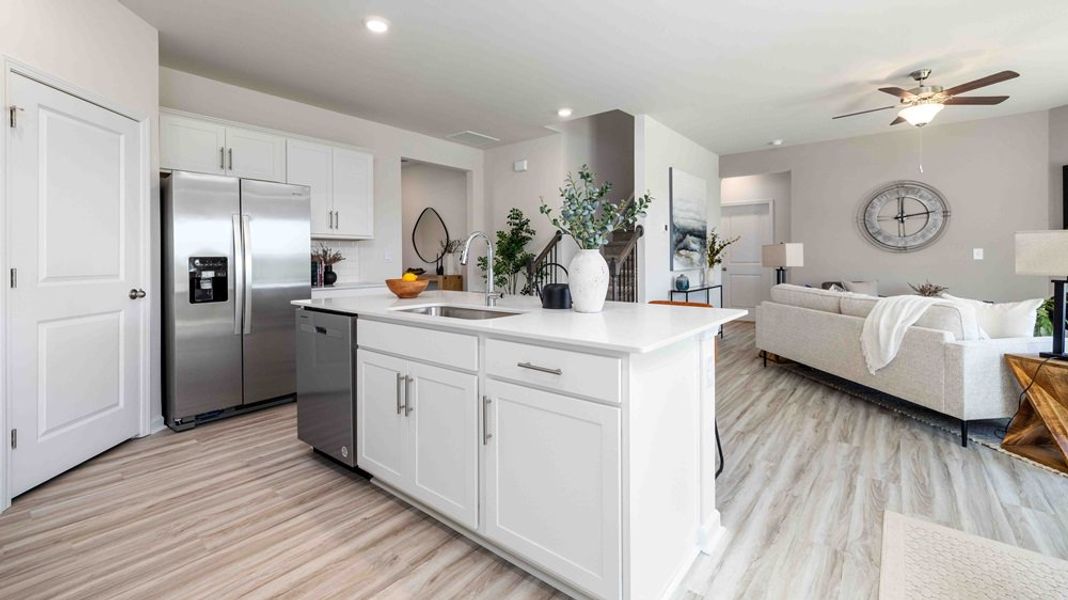 Furnished interior in a model home at Logan Farms in Mooresville (Image 6).