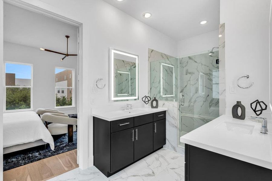 Furnished interior in a model home at Commerce Row in Houston (Image 12). Furnished interior in a model home at Commerce Row in Houston (Image 12).