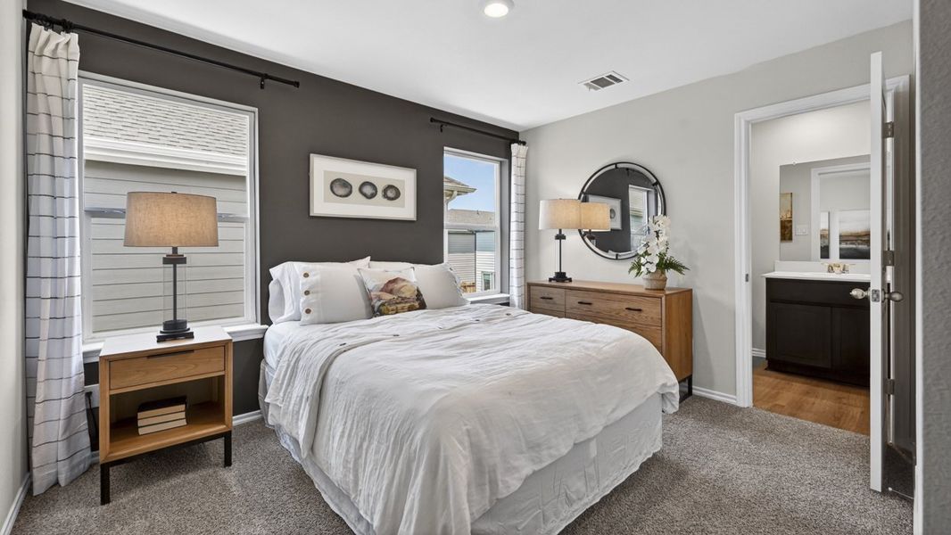 Furnished interior in a model home at Arbor Trails North in Princeton (Image 47).