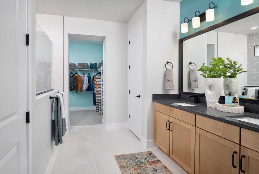 Furnished interior in a model home at Chapel Crossings - Garden Series in Wesley Chapel (Image 29).