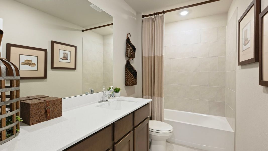 Furnished interior in a model home at Grand Lake in Snook (Image 4).