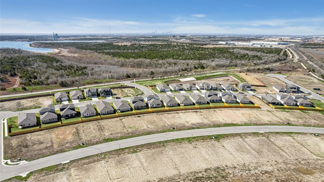 Aerial view of the Trails at Wildhorse community in Austin, TX, showing layout and nearby surroundings (Image 7).