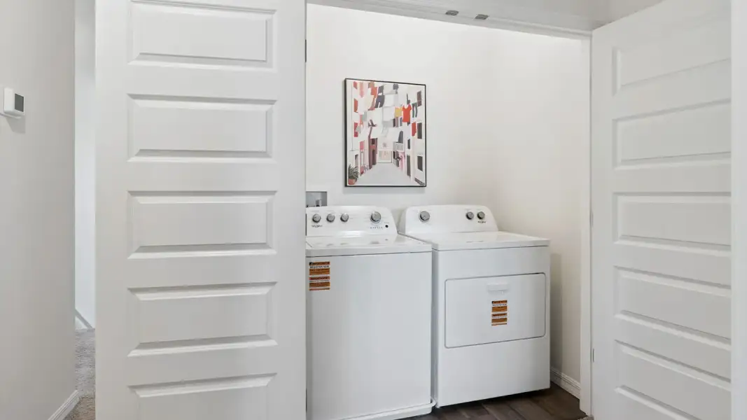 Furnished interior in a model home at Hawthorne Ranch Townhomes in Lakeland (Image 26). Furnished interior in a model home at Hawthorne Ranch Townhomes in Lakeland (Image 26).