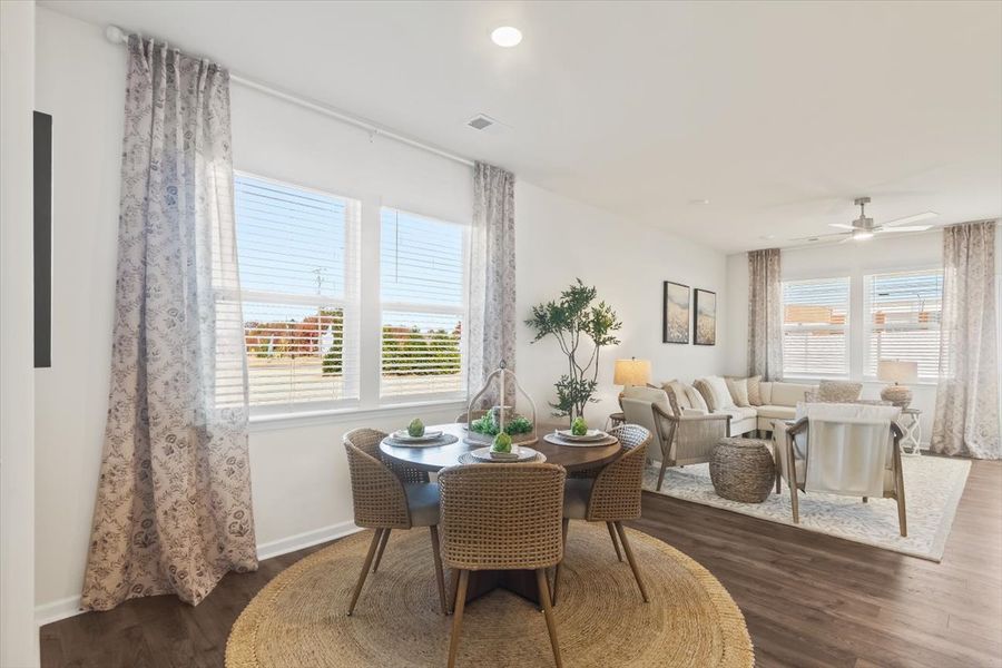 Furnished interior in a model home at Halton Oaks in Spartanburg (Image 7). Furnished interior in a model home at Halton Oaks in Spartanburg (Image 7).