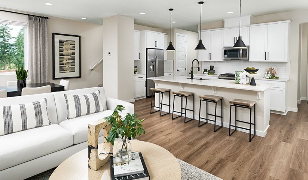 Furnished interior in a model home at Meadowbrook Park in Colorado Springs (Image 10).