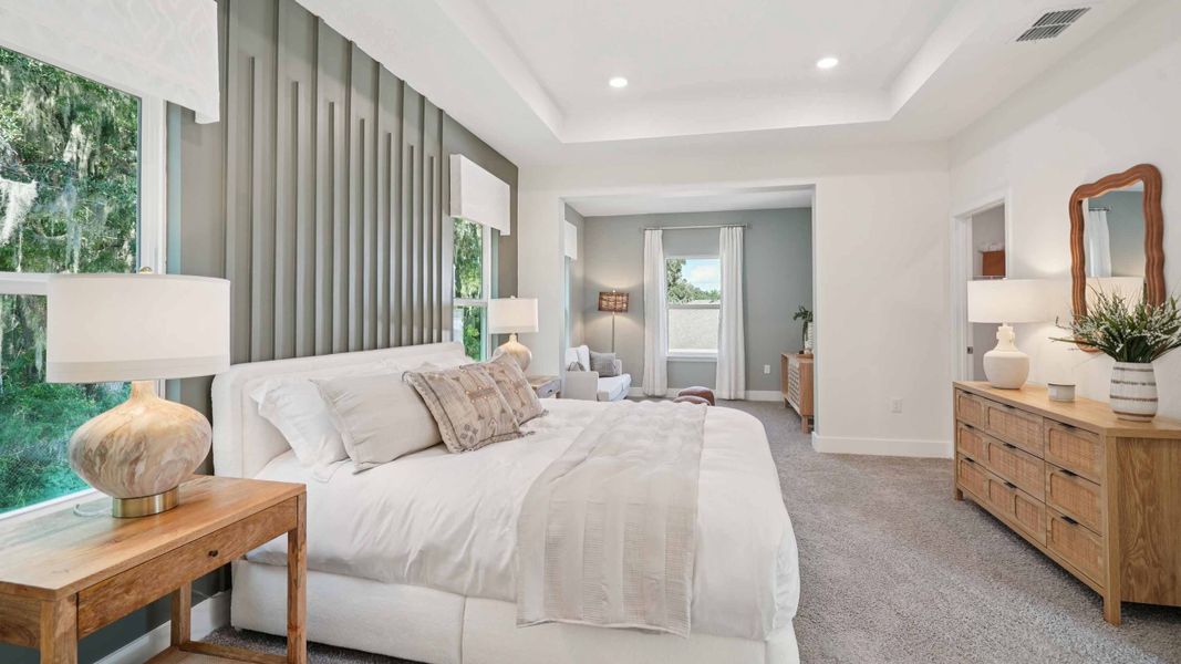 Furnished interior in a model home at Buchanan Trails in Newberry (Image 16).