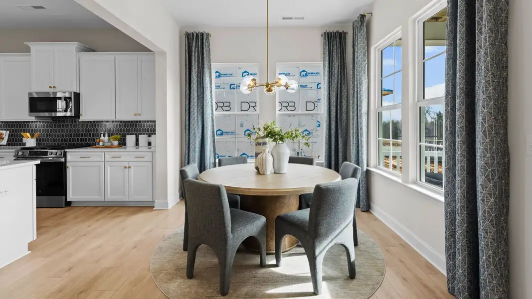 Furnished interior in a model home at Miller Farm Single Family Homes in Pineville (Image 7). Furnished interior in a model home at Miller Farm Single Family Homes in Pineville (Image 7).