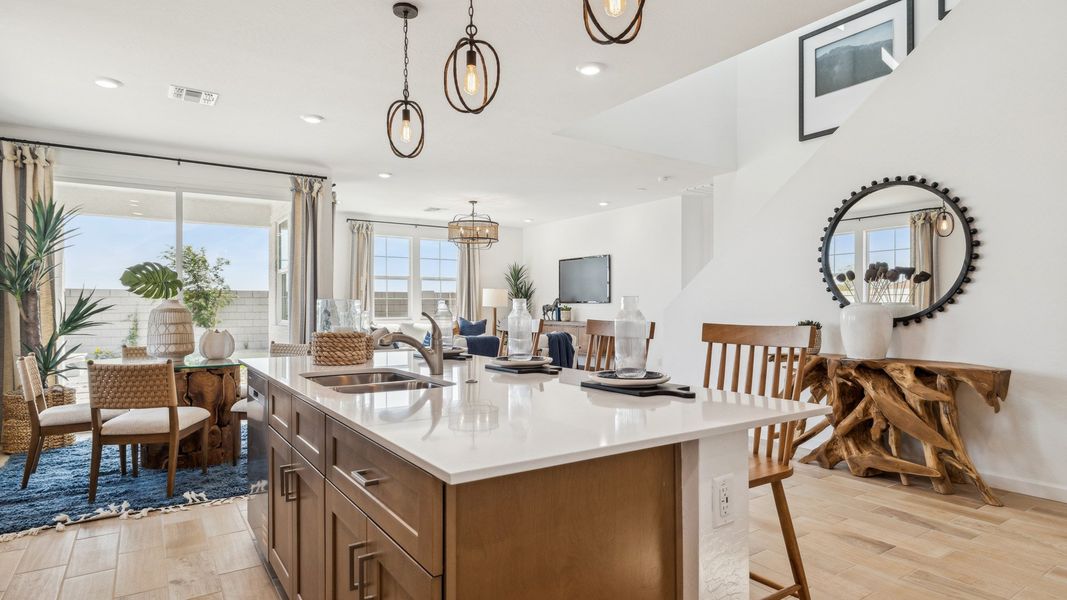 Furnished interior in a model home at Westpark in Buckeye (Image 11).