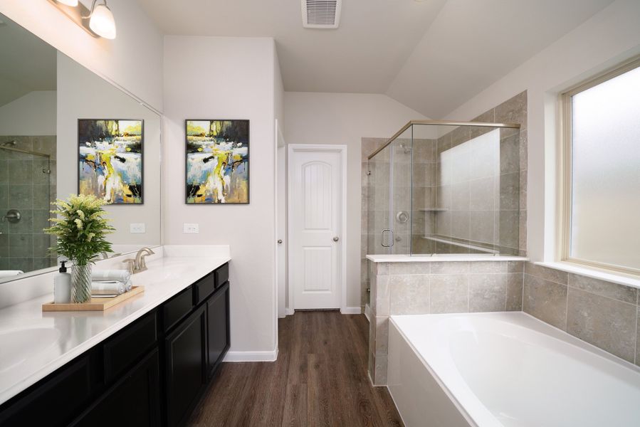 Furnished interior in a model home at Cordova Crossing in Seguin (Image 9). Furnished interior in a model home at Cordova Crossing in Seguin (Image 9).