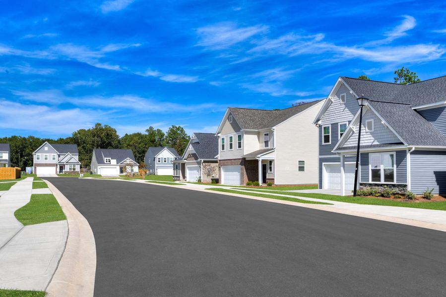 Picturesque streetscapes lined with thoughtfully crafted homes and inviting walkways