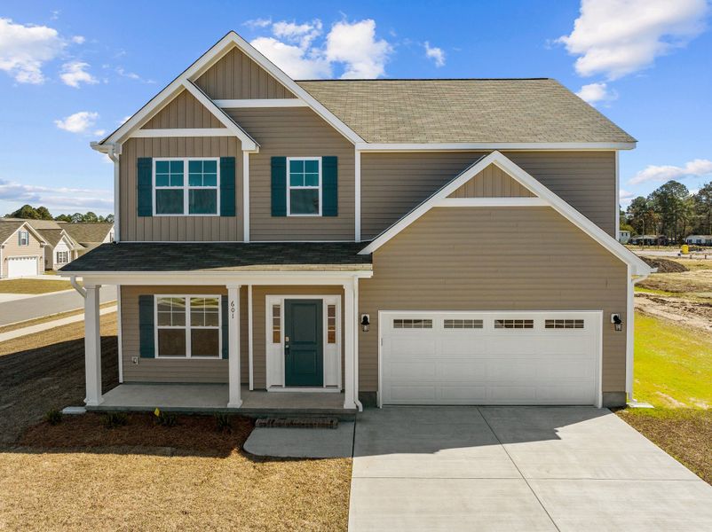 Front exterior of a home in the Arbor Hills South community, located in Greenville, NC (Image 1).