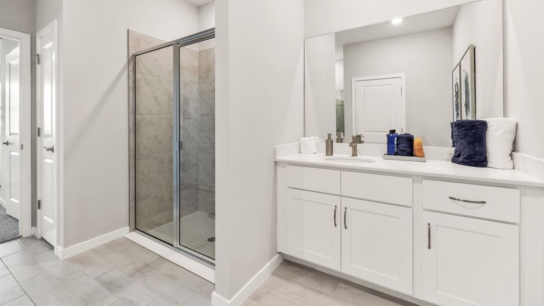 Furnished interior in a model home at Cove at West Port - Tradition in Port Charlotte (Image 44).