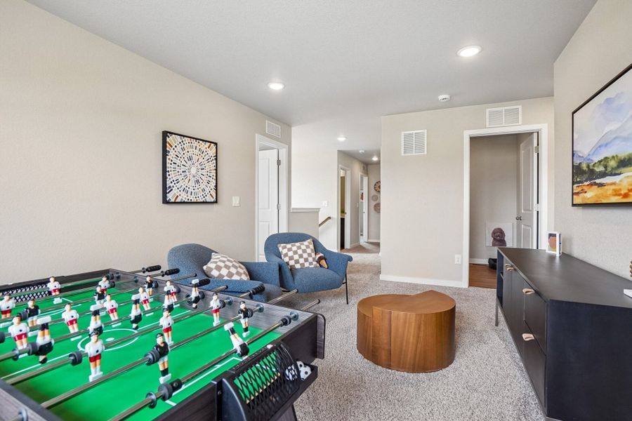 Furnished interior in a model home at Aspen Ranch in Fountain (Image 28).