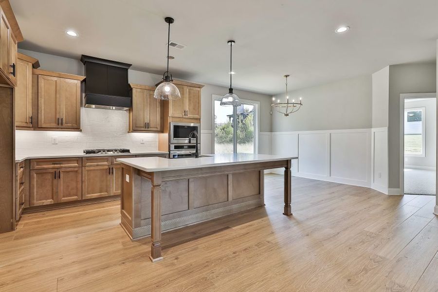 Furnished interior in a model home at Leverett Park in Newnan (Image 2).