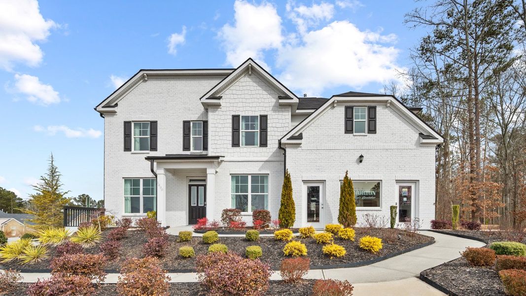 Front exterior of a home in the Water Oak Estates community, located in Lawrenceville, GA (Image 5).